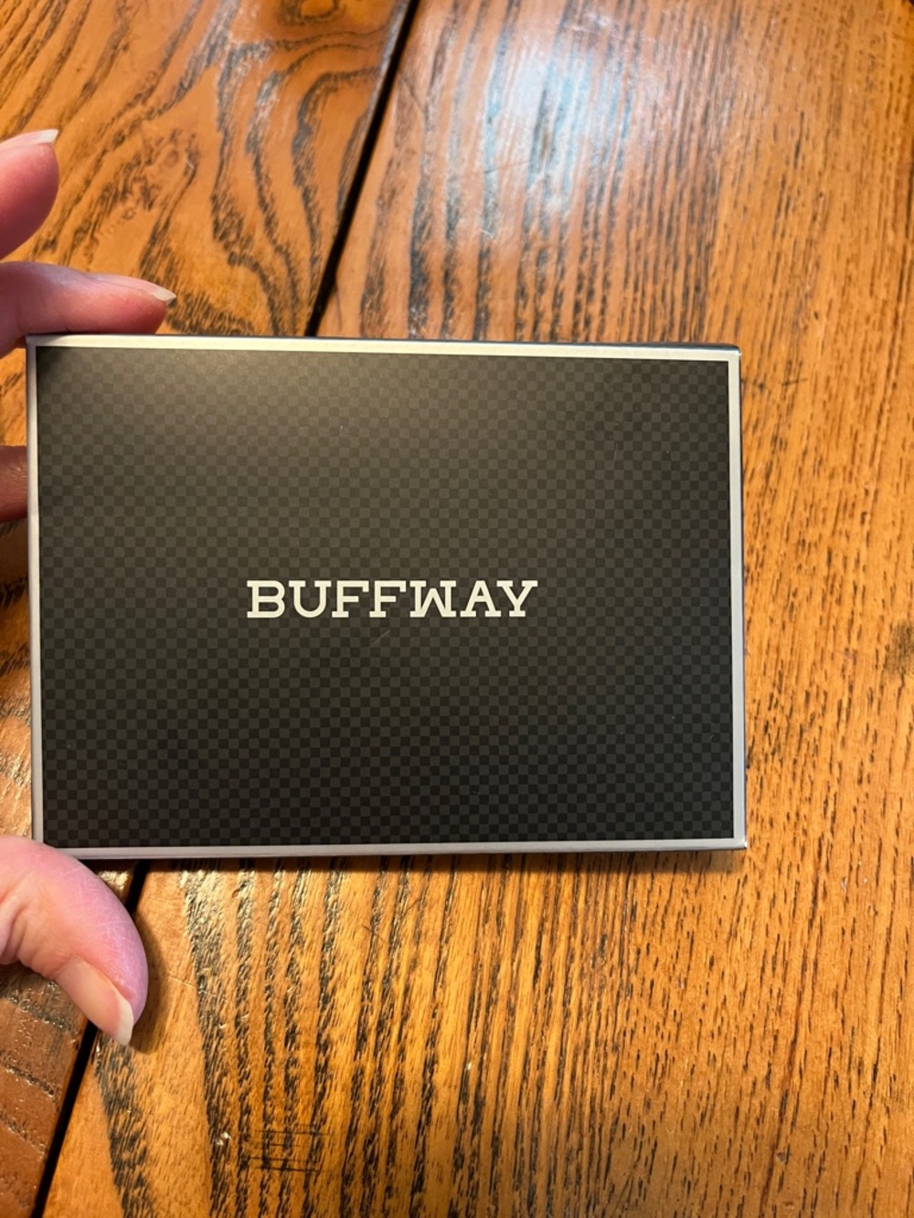 Buff Slim Minimalist Card Holder - Black - Picture 14 of 16